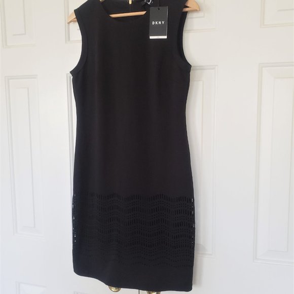 DKNY Little Black Dress NWT! Size 6 Sheath dress with cutout details. - Picture 15 of 16